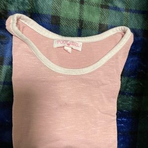 Pink and white shirt